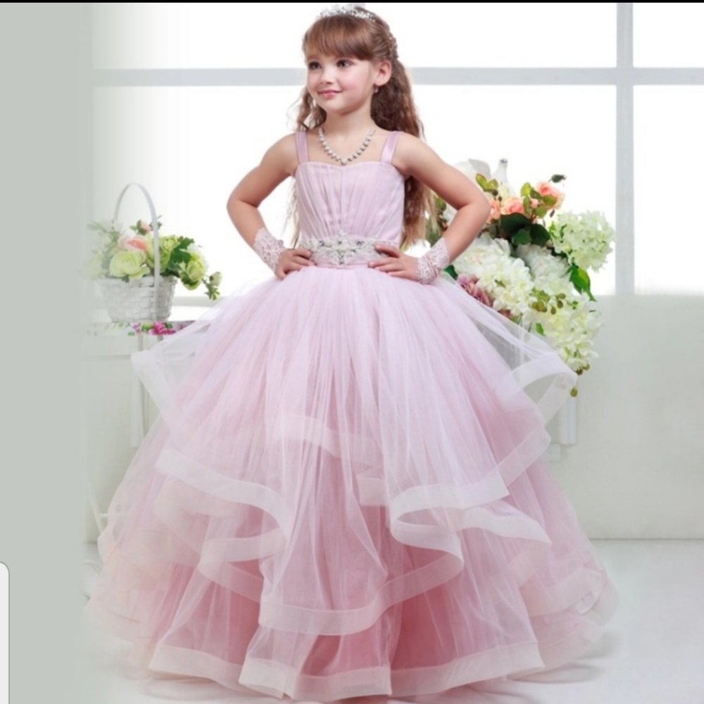 6 toddler beautiful ball gown dress